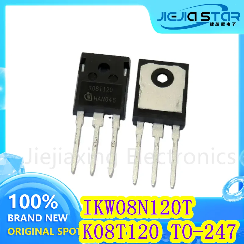 (5/20 sztuk) IKW08N120T K08T120 oryginalny nowy falownik lampowy IGBT dużej mocy 8A 1200V gotowo produkowana elektronika