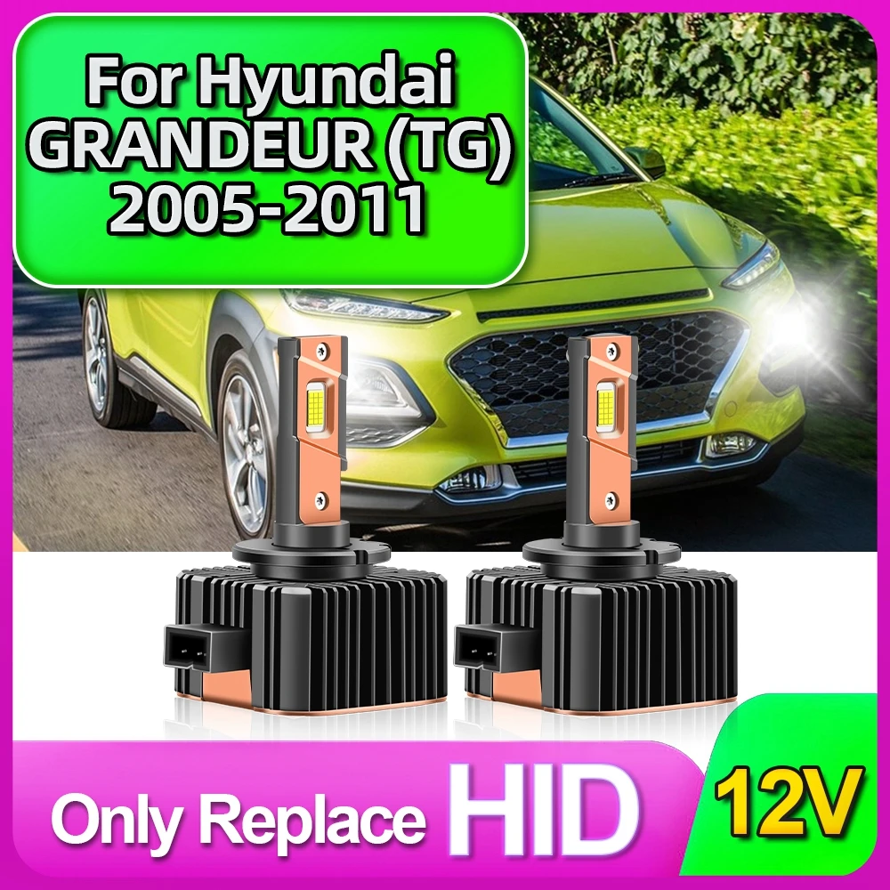 HID to D1S LED Headlight 1: 1 Size Car 12V 35000LM Super Bright Bulb For Hyundai GRANDEUR (TG)2005 2006 2007 2008 2009 2010 2011