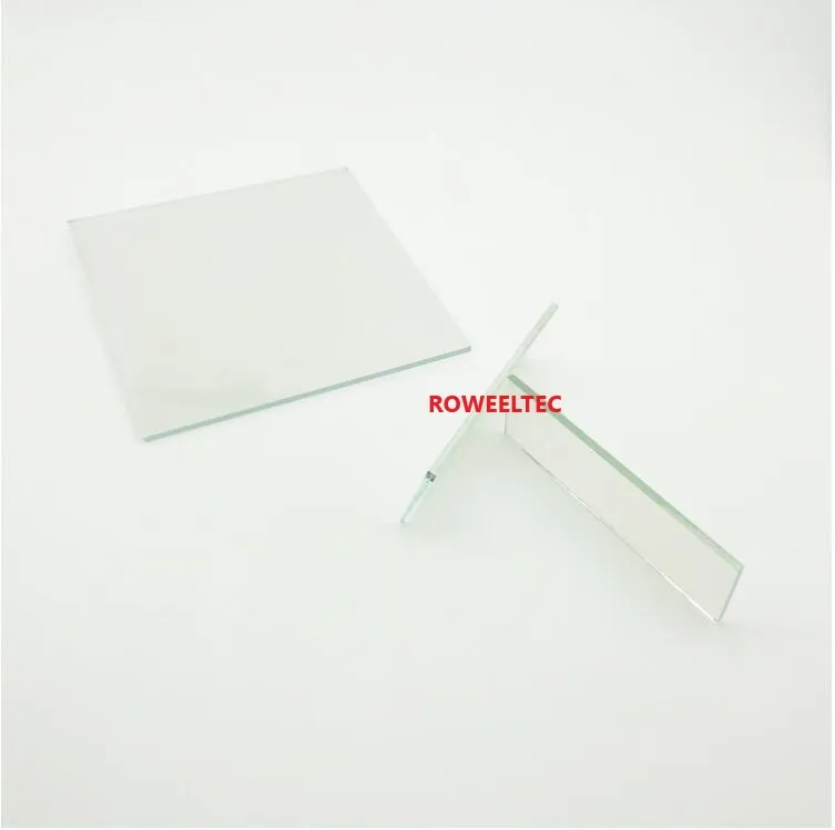 

50x40x1.1mm, less than 7 ohm/sq, 50pcs Lab Transparent Conductive Indium Tin Oxide ITO Glass