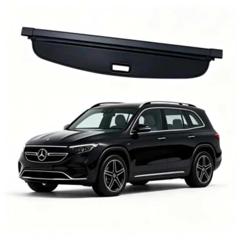 Cargo Cover Trunk Privacy Shade Rear Security Partition Anti-Theft Shield Organizer for Mercedes-Benz EQB 2022-2025