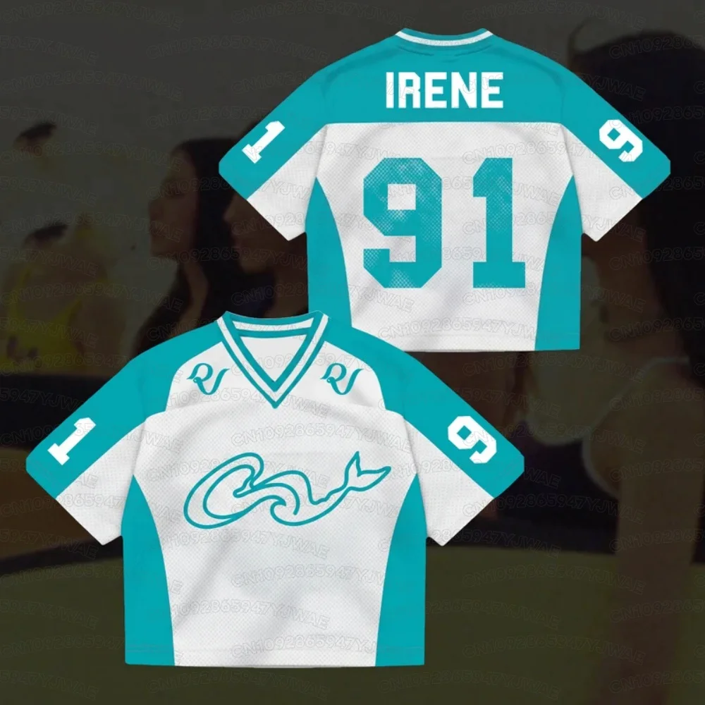 Summer Men's Women's Mesh Jersey Gift Short Sleeve Casual T-shirt Tops Red Velvet Album Kpop Fans Gift Tee