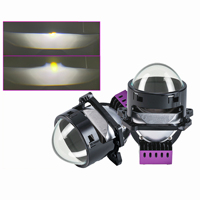 Y8 110W 3 Inch Laser LED Headlight Bi-Beam Projector Dual Lens for Car Electric Vehicle Retrofit Penetration Car Accessories