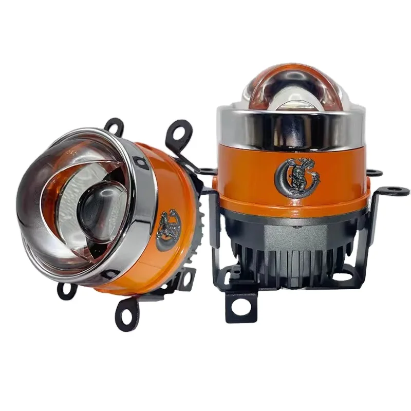 Bi LED Projector lens fog lights Hyperboloid Projector laser fog light upgrade kit For Ford Jeep Toyota Honda universal bracket image 2