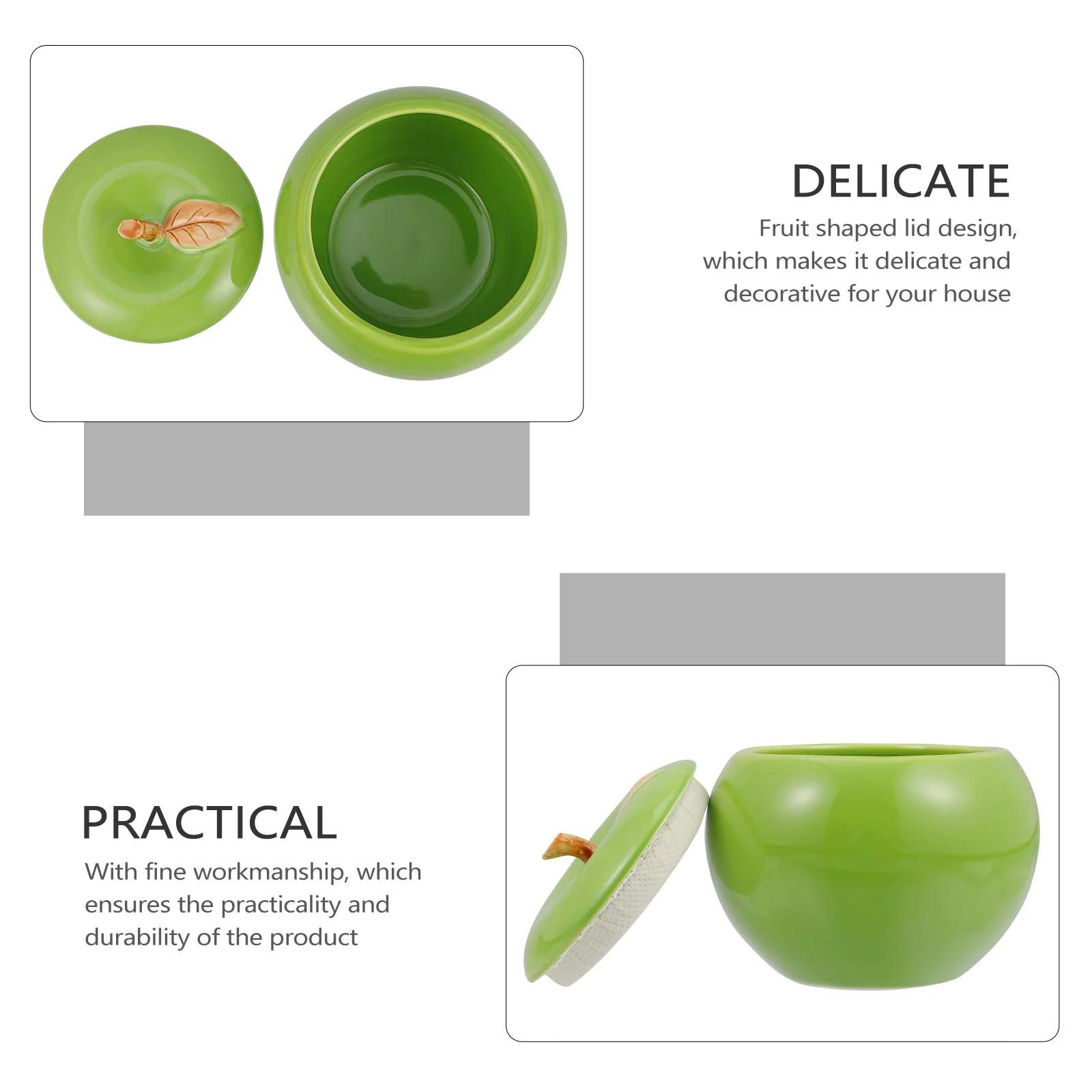 

1Pcs Ceramic Candy Jar Creative Xmas Tea Bottle Desktop Food Storage Container Decorative Sealed Container Porcelain