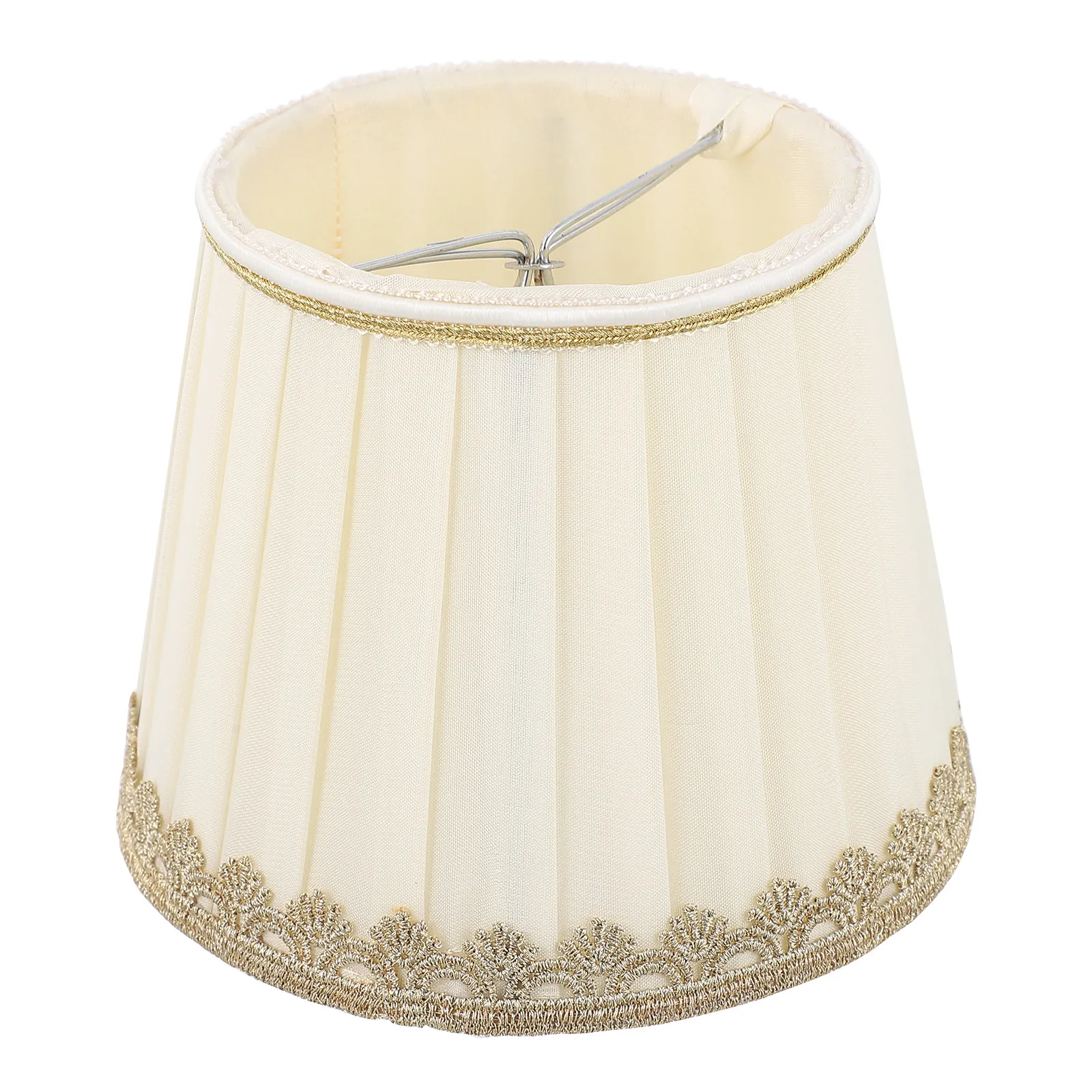 

Плиссированный шифоновый абажур: сменный светильник-накладка для спальни и гостиной, создающий теплую романтическую атмосферу, декоративный элемент освещения