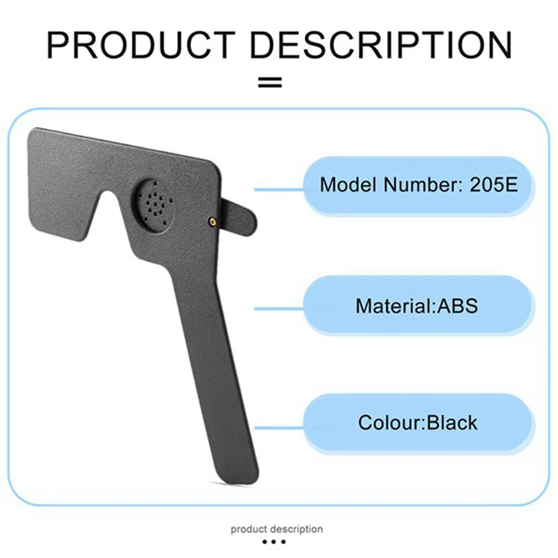 2Piece Optometry Accessories Eye Shields Optometric Accessories Eye Shields Vision Adjustment Ruler Test Eyesight