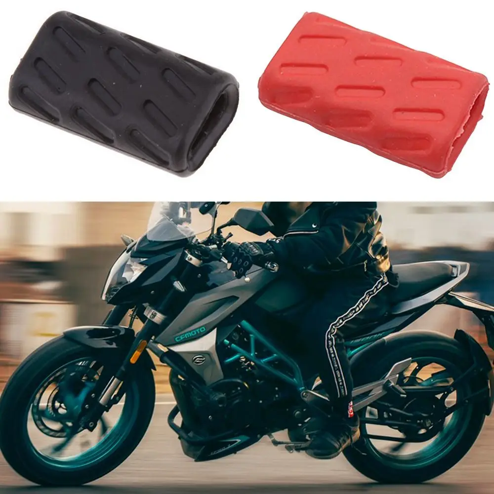 Motorcycle Brake Lever Rubber Sleeve Durable Shift Lever Foot Pad Universal Motorcycle Refitting Gear Pedal Gear Shifting Cover