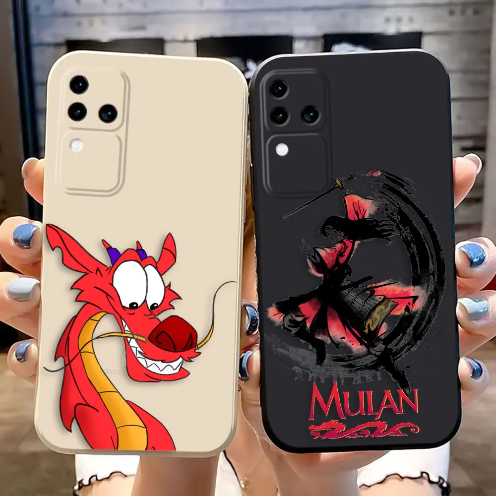 Dragon Mulan Mushu Cover Phone Case For VIVO S1 S16 V15 V17 V20 V20ES V21 V23E V25 V27 V27E V29 V29E V30 V30E PRO PV23 5G