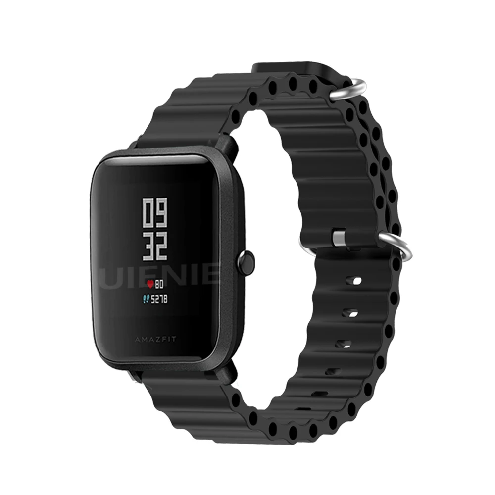 Huami Amazfit GTS 2 2e 3 4/ Gts 2 Mini/ Bip 3 Pro/ Bip U Pro 스트랩 팔찌, 20mm 실리콘 시계 밴드 스포츠 시계 밴드 correa