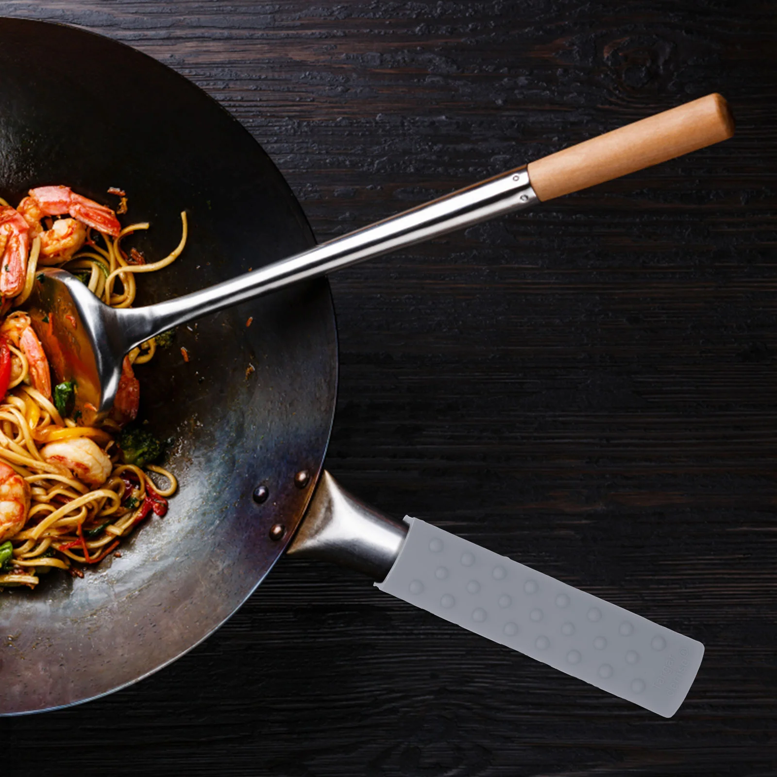 Pot Handle Insulation Sleeve Cookware Anti-scald Cover Holder Griddle Frying Pan for Anti-scalding Non-slip Metal
