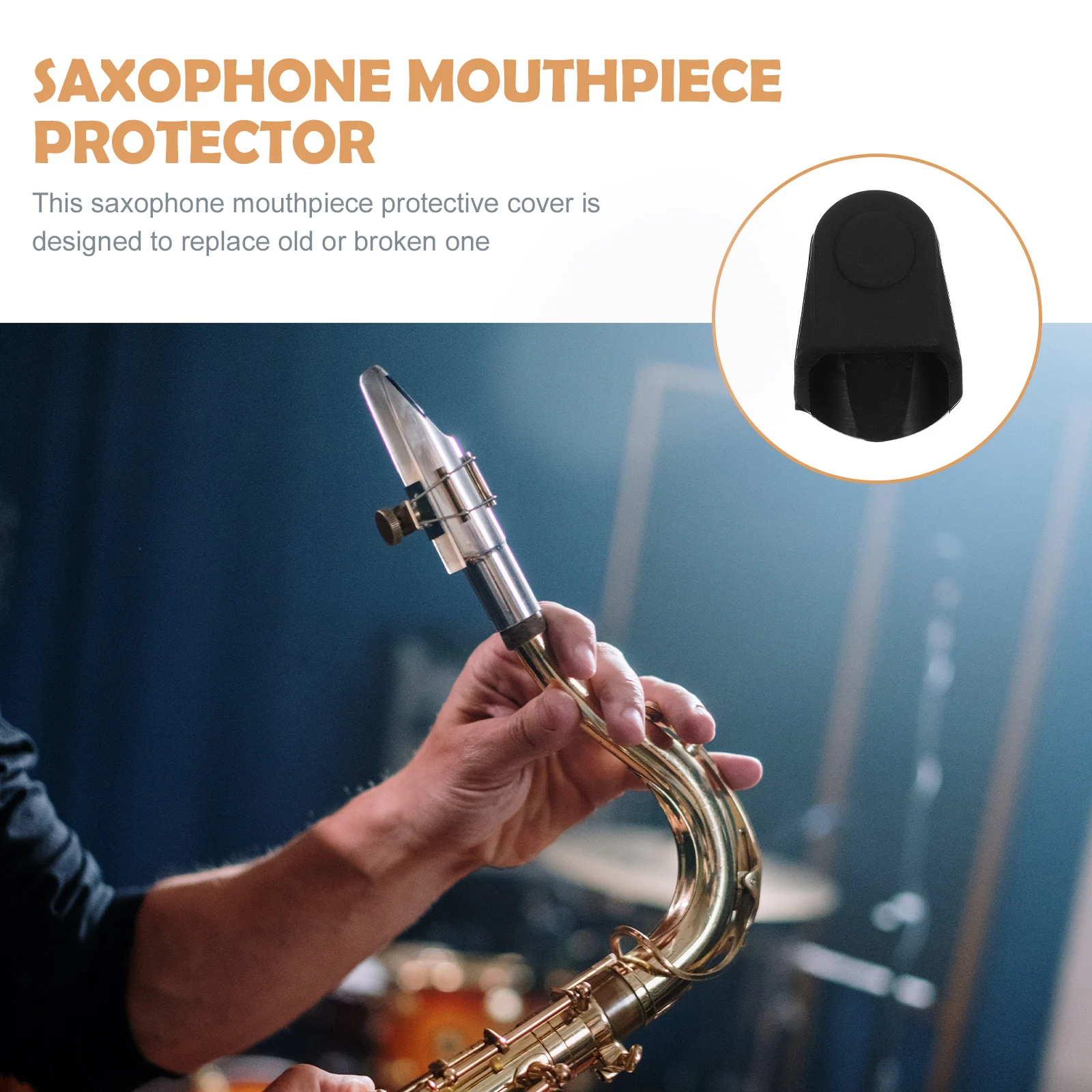 

Saxophone Mouthpiece Cover Replacement Lightweight Protector Easy Storage Carry Flute Clarinet Mouthpiece Sleeve Case Cap