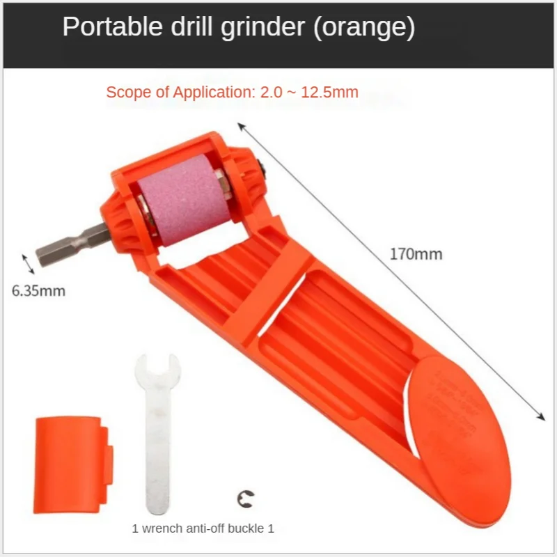 1 Set Corundum Grinding Wheel Drill Bit Sharpener Titanium Drill Portable Drill Bit Powered Tool Parts 2020