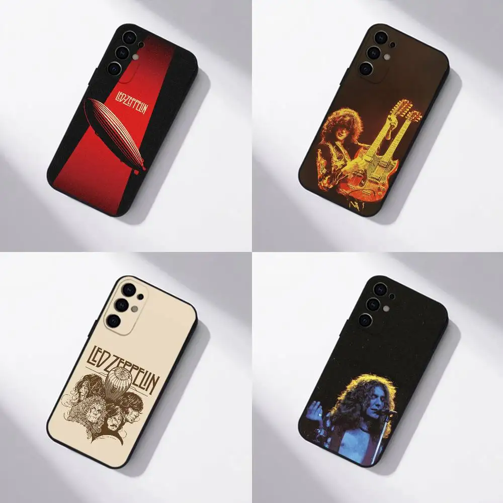 L-Led Zeppelin Vintage Rock Phone Case For Samsung S25,S24,S21,S22,S23,S30,Ultra,S20,Plus,Fe,Lite,Note,10,Black Cover