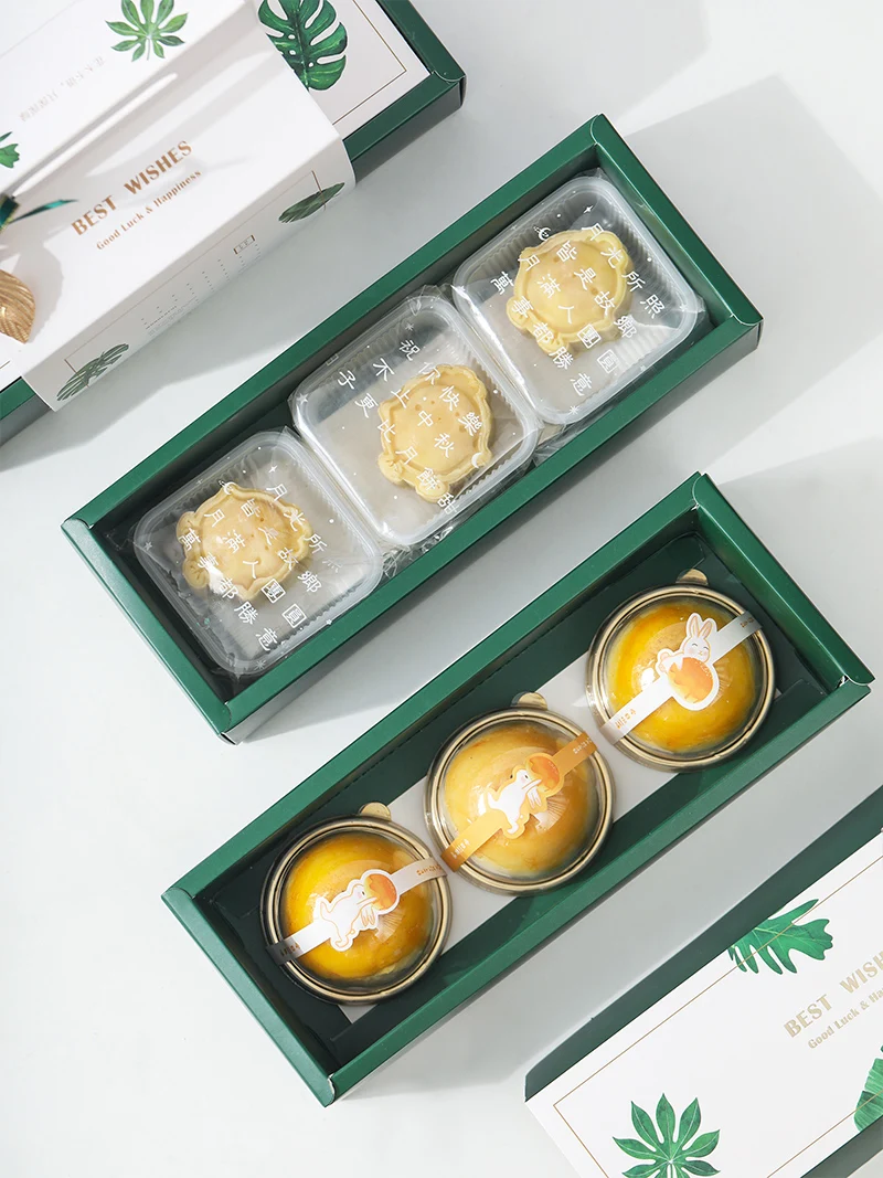 

High-End Handheld Egg Yolk Pastry Box Pine Cake een Bean Cake Snowflake Biscuit Madeleine Box Kitchen Baking Supplies