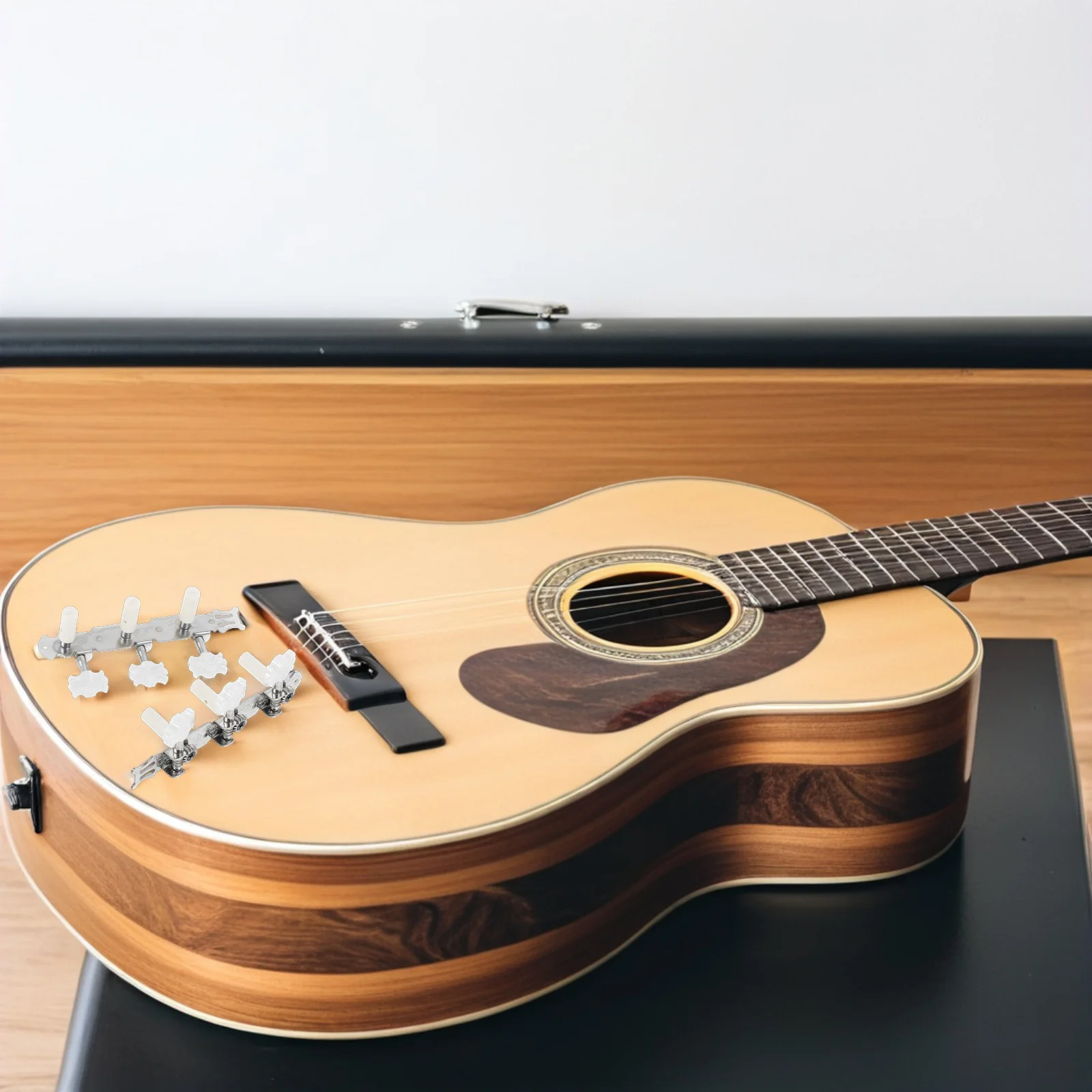 

1 Pair Classical Guitar Tuning Pegs Metal Plastic Machine Heads For Acoustic Folk Guitars Replacement Tuner Screw Suitable For