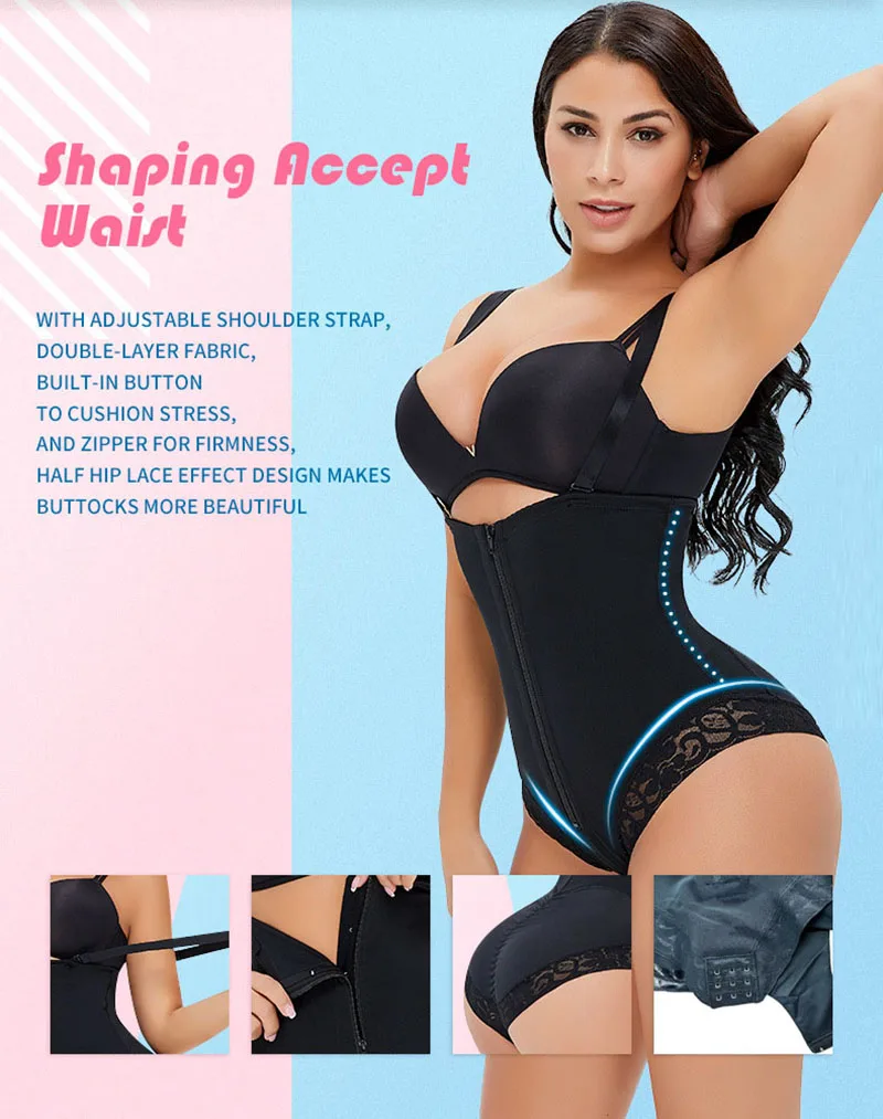 AfruliA Slimming Waist Trainer Body Shaper Sexy Lingerie Butt Lifter Body Modeling Fajas Colombianas Reductive Girdles Shapewear