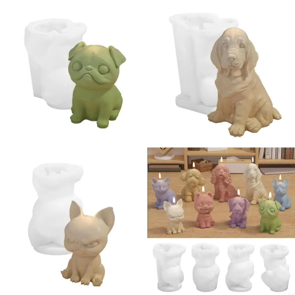 

91AF Multifunctional Craft Dog Decorations Mold for Craft Enthusiasts