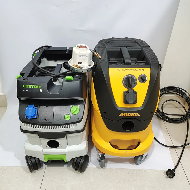 Imagem -03 - Lixa Elétrica Máquina Aspirador Motor Poeira Coletando Balde Escova de Carbono Poeira Limpador Adequado para Festool 26 36l Mirka 1242