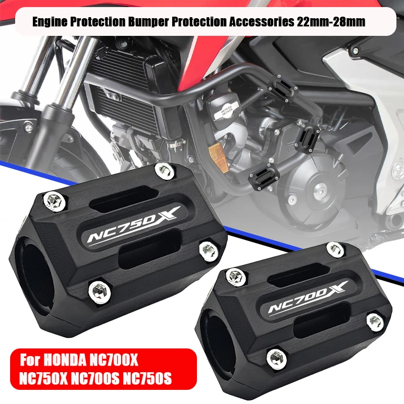 Dla HONDA NC700X NC750X 2012-2024 NC700S NC750S NC 750X 700X 750S 700S ochrona silnika akcesoria ochrona zderzaka 22mm-28mm