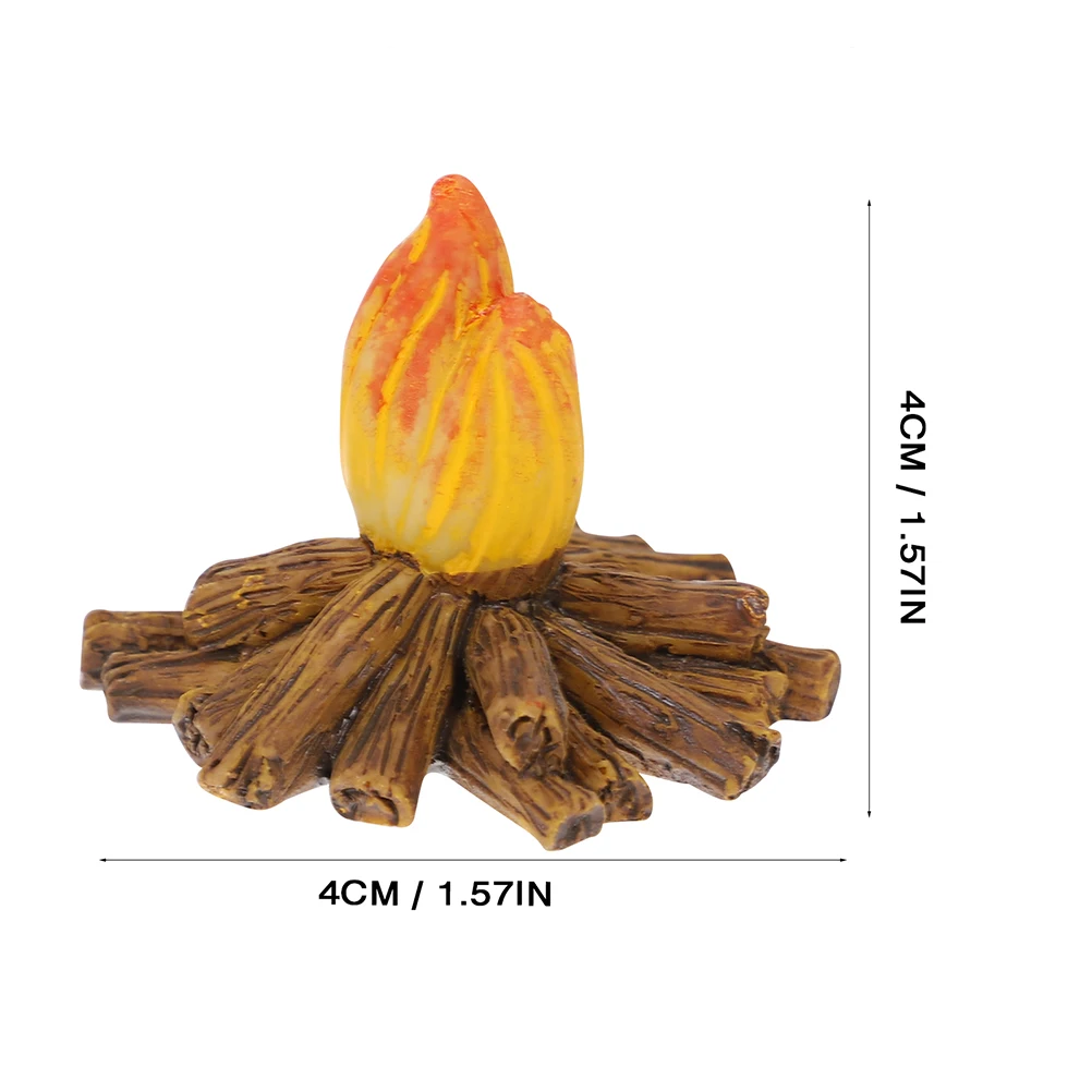 

6 шт., миниатюрное зажигание из смолы, микропейзаж, украшение для костра, сказочные сады, деревянный для кемпинга