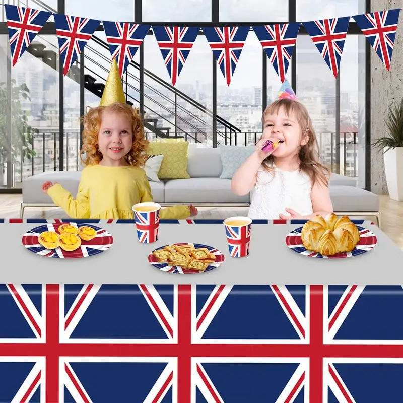Union Jack Bunting UK British Flag Bunting Fabric Small String Decorations For Home Office Bar Garden Wedding Baby Shower
