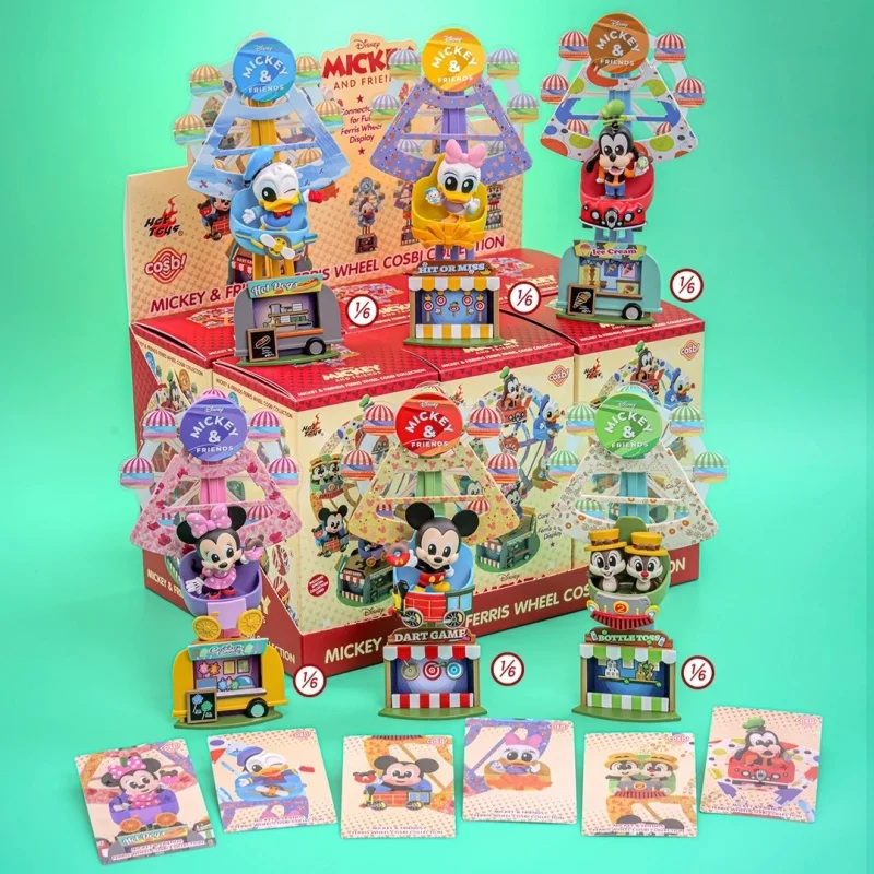 Hot Toys COSBI Mickey And Friends Riesenrad Blind Box Sammlerstück Minifiguren Set Neuankömmling Montieren Chip 'n' Dale