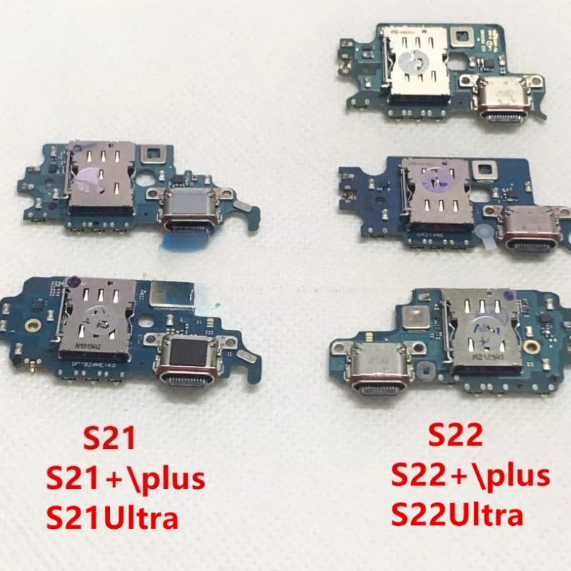 For Samsung S21 S22 S23 Plus Ultra G991U G998U S901U S908U S911U S916U G981 USB Charging Port Connector Board Flex Cable