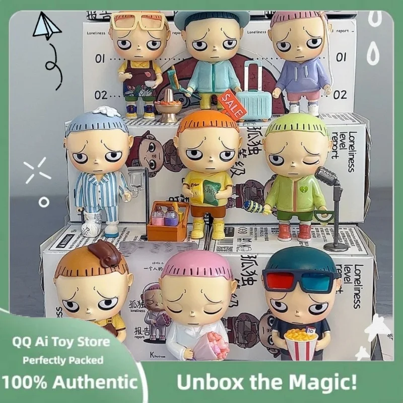 

Genuine K.Daydream Loneliness Level Report Series Blind Box Kawaii Action Figure Doll Model Mystery Box Collection Ornament Gift