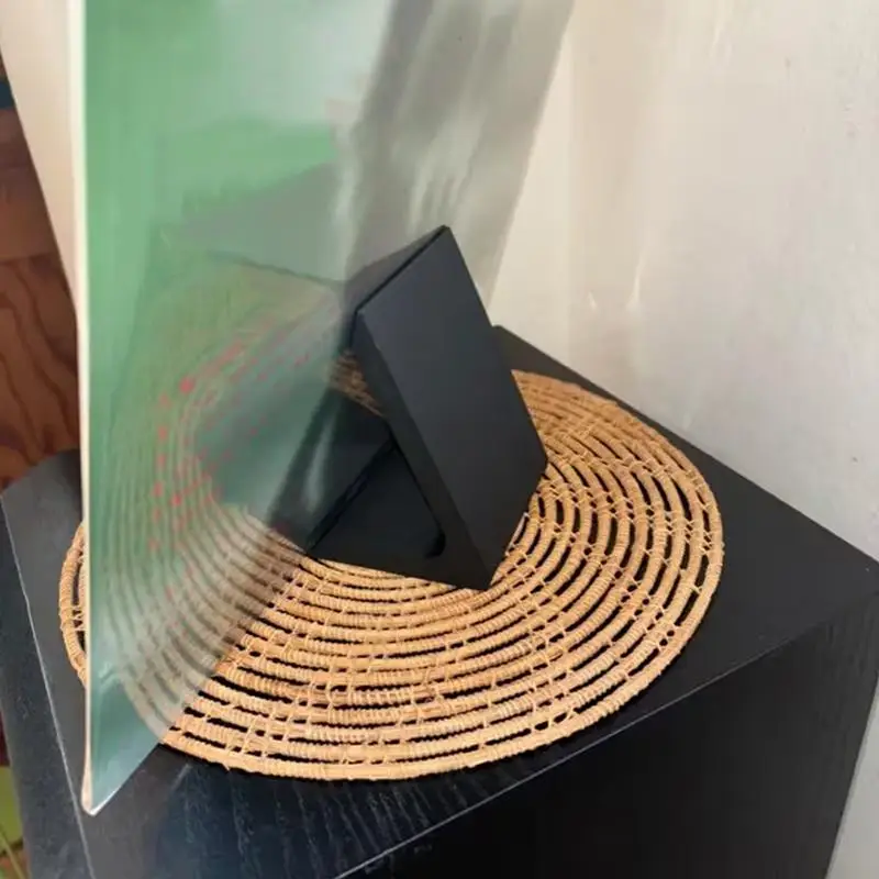 .Hot Sale-Desktop Vinyl Record Stand Record Player Holder Minimalist Display Rack Ideal For Office And Home Living Room Display