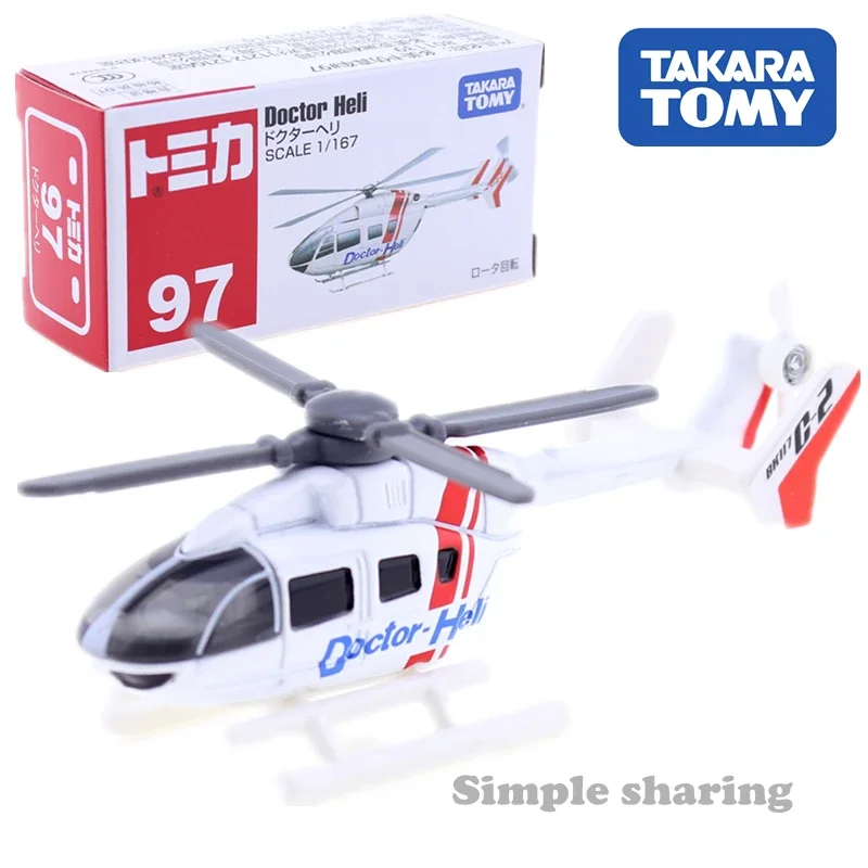 

Миниатюрный вертолет Takara Tomy Tomica 97 Doctor Heli 1/167, набор моделей литых горячих детских игрушек, популярный самолет, Детская кукла, забавная Снасть