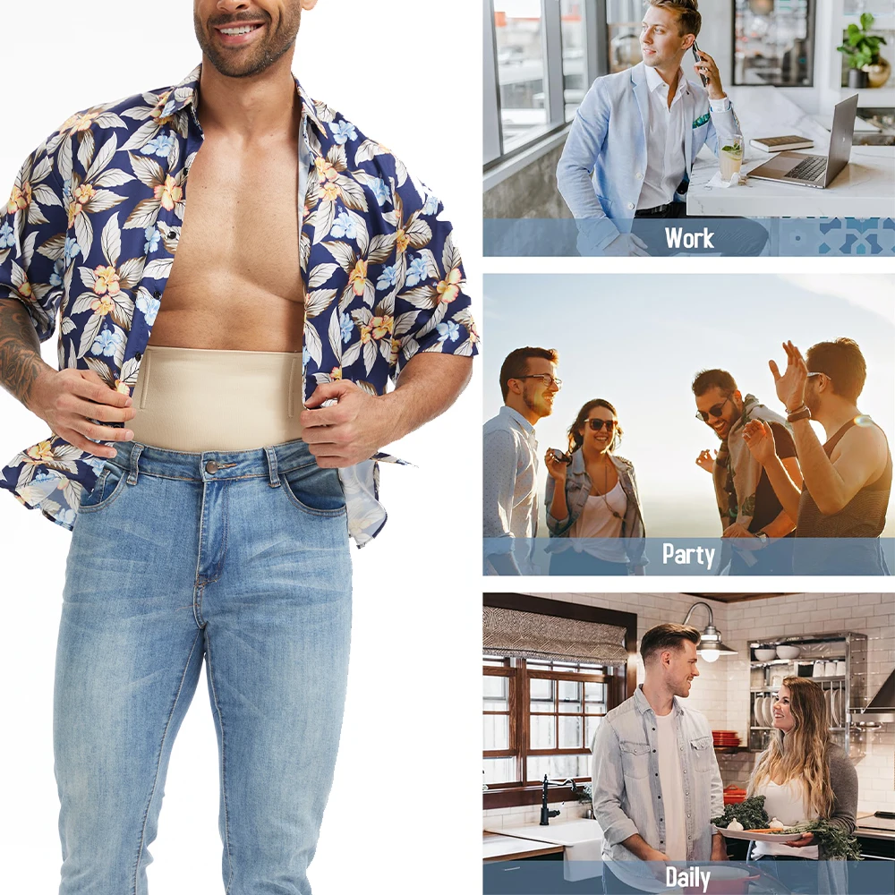 Men High Waist Compression Briefs Underwear Tummy Control Shapewear Underwear Slimming Body Shaper Belly Girdle