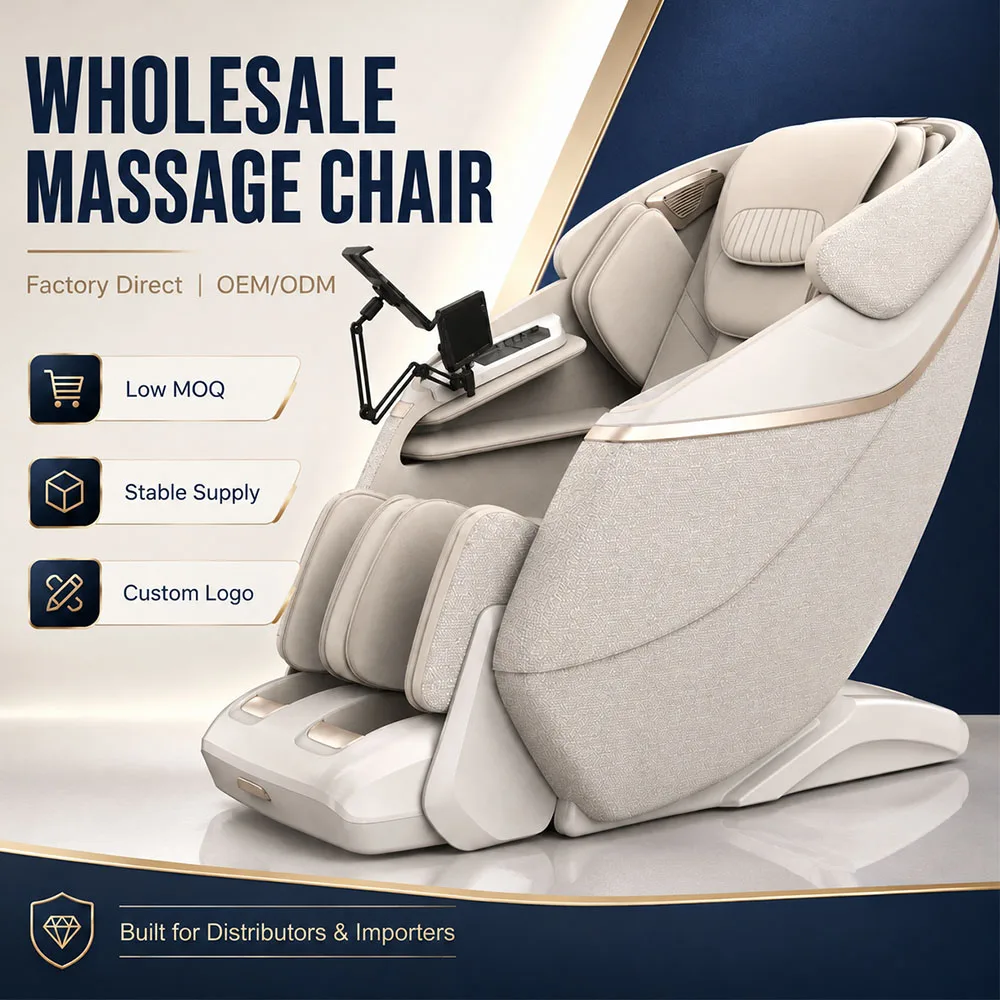 Chair Massage 2026 Luxury Shiatsu Full Body 4D Zero Gravity Triple Actuator Motorized Calf Kneading Flexible Track Massage Chair