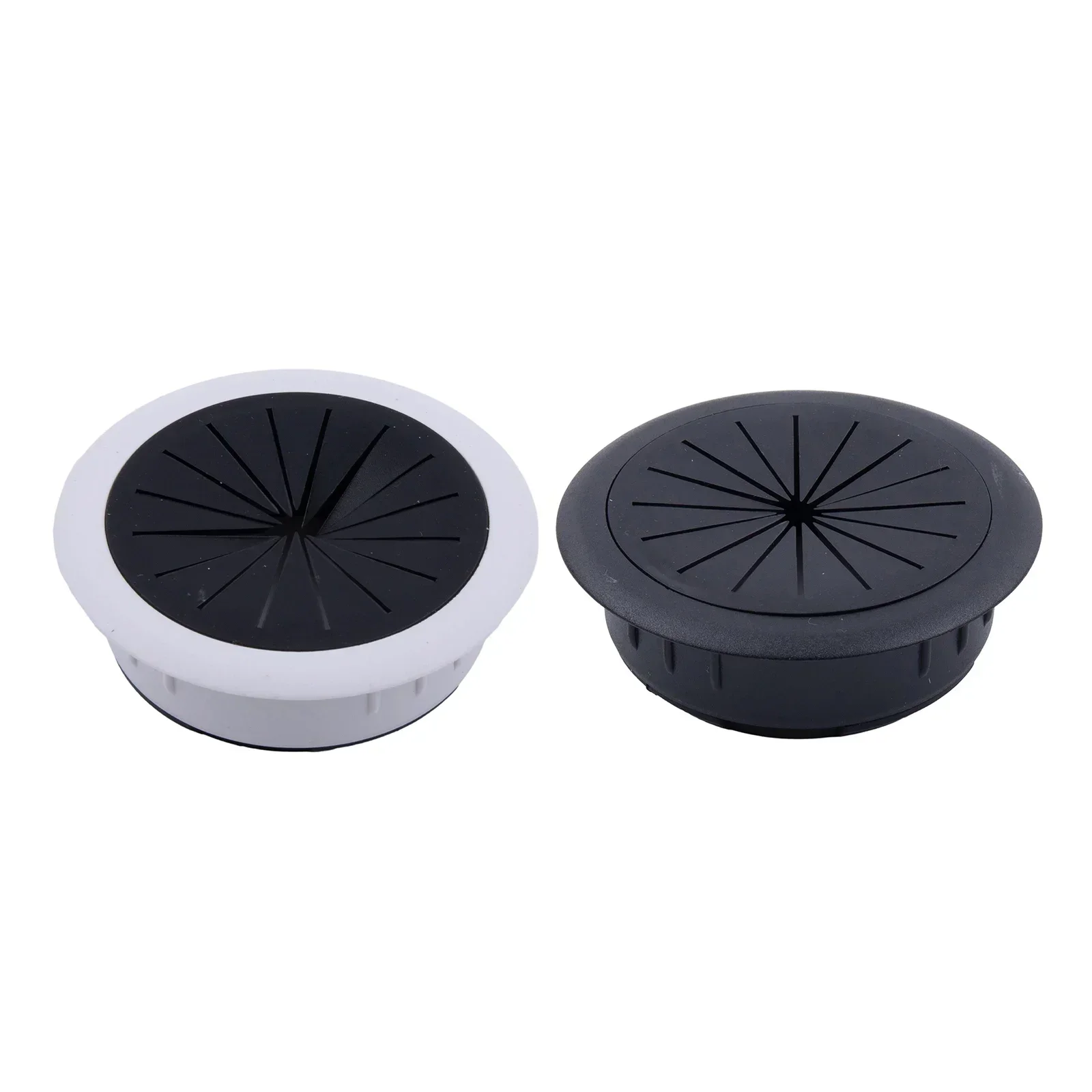 Threading Box Cover Desktop Cable Box Hardware Offices ABS Black For Computer Desks White Wire Hole Cover 60MM