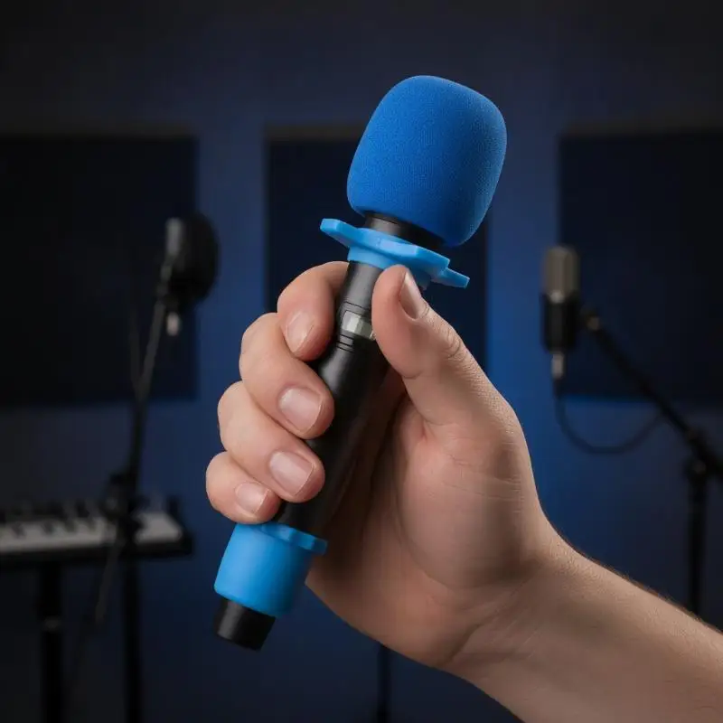 Shakeproof Anti‑Rolling Silicone Mic Bottom Sleeve Holder 3Pcs/Set Wireless Handheld Microphone Protection Ring for KTV Stage