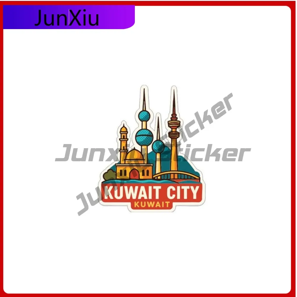 

Kuwait City Kuwait Sticker Travel Decorative Vinyl Decal Cover Scratches Decals Motorcycle Stickers Waterproof Car Decals Cute