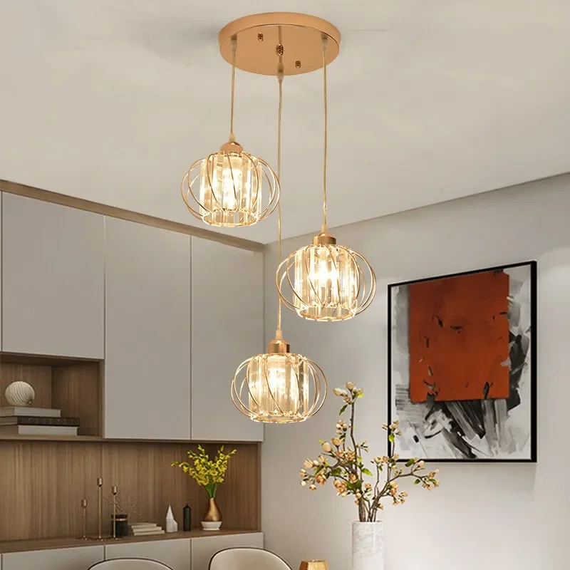 Modern crystal chandelier living room ceiling chandelier bedroom ceiling lamp hallway porch chandelier balcony foyer lighting