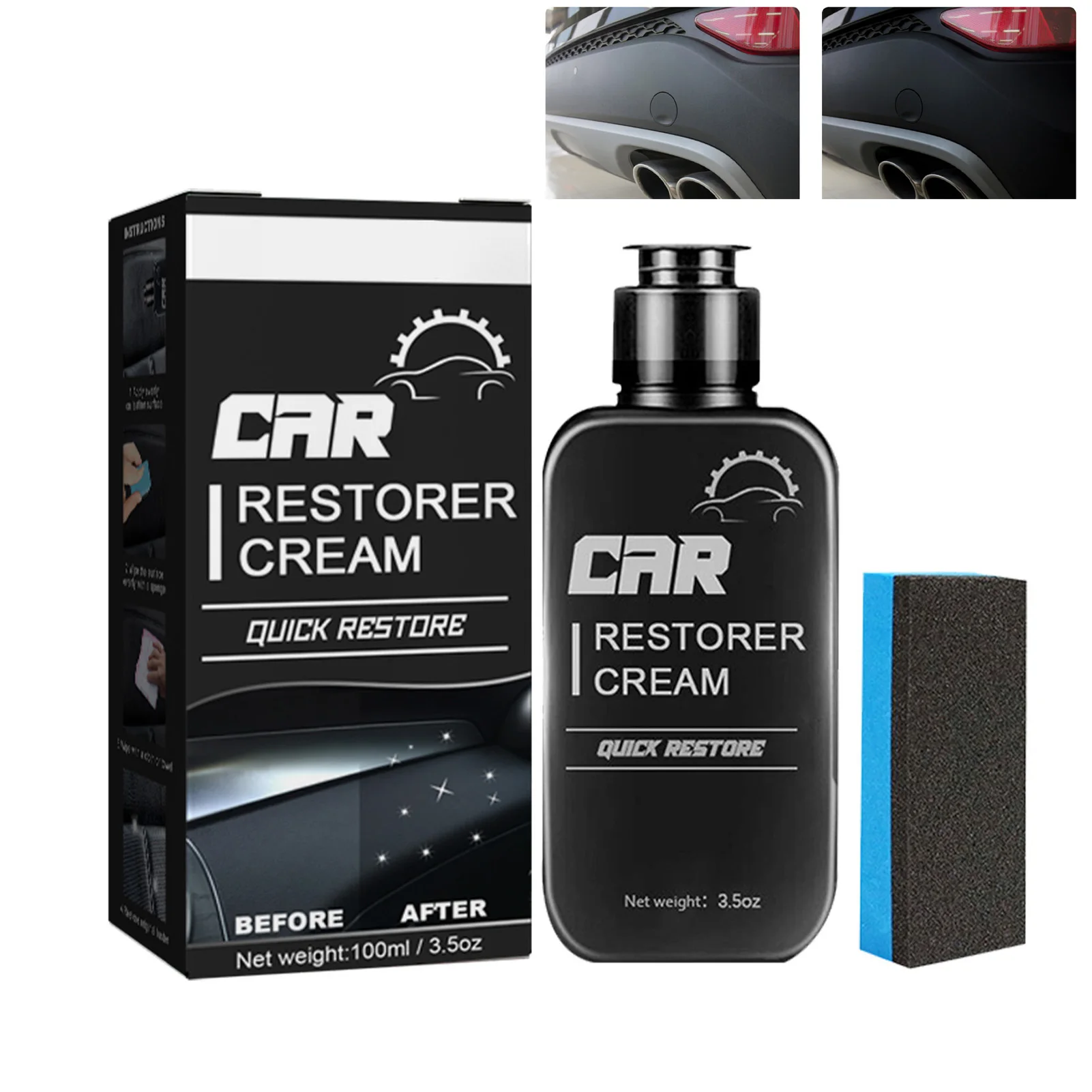 Automobile Plastic Restorer Protective Film Conditioner Refinishing Spray Suitable for Car Detailing Cleaning