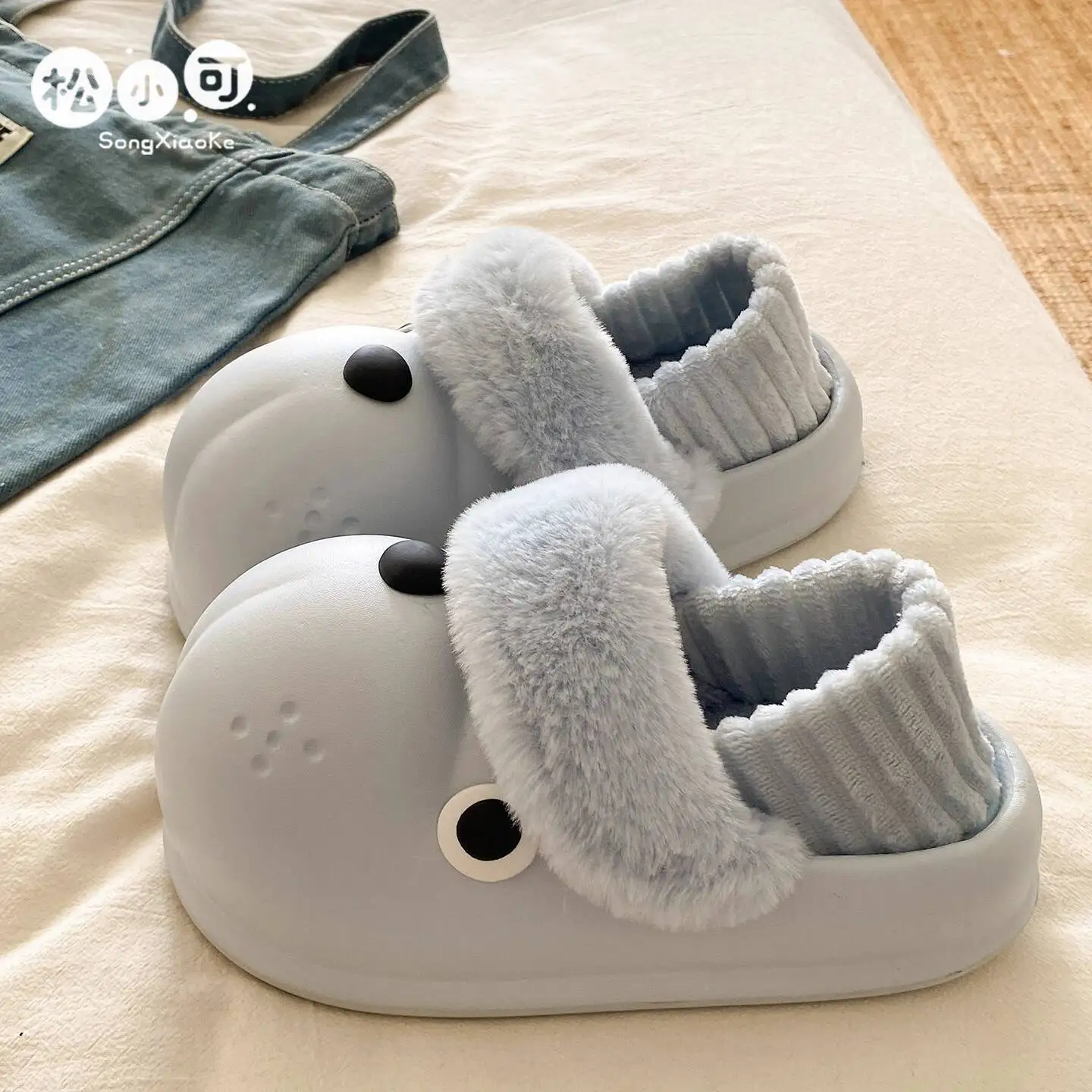 

Women Home Slippers 2025 Winter Warm Fleece Lined Slippers Women Non-Slip Platform Household Closed Heel For Indoor & Outdoor