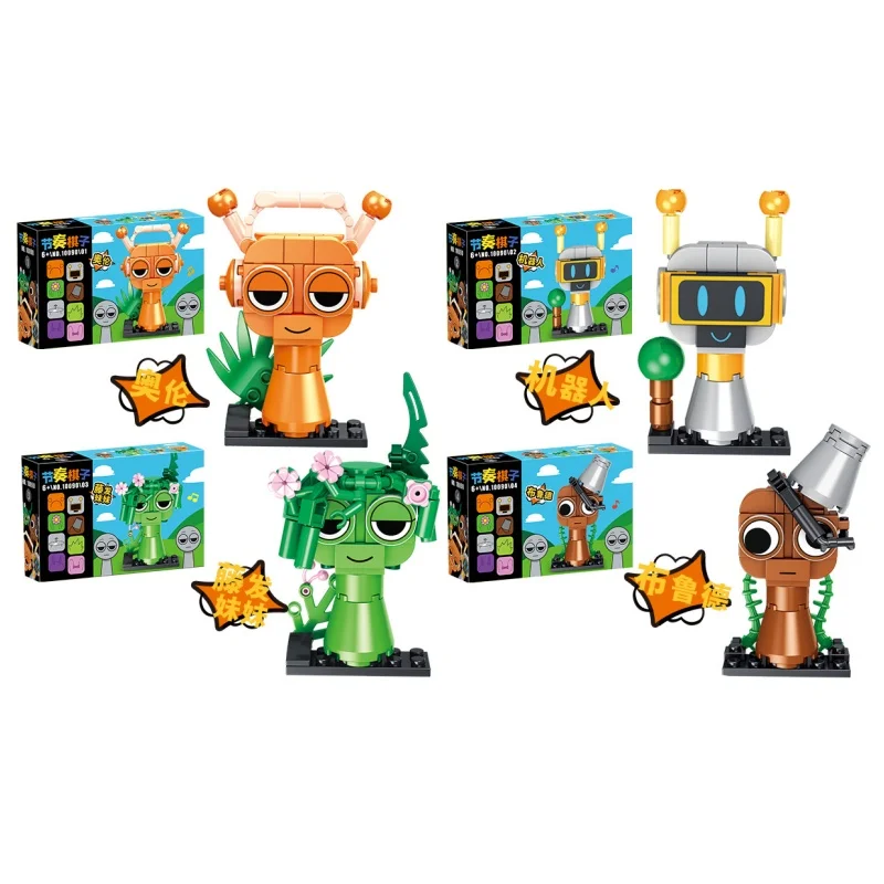 

Набор строительных блоков Sprunki Moc Incredibox, аниме, музыкальная игра Incredibox Sprunki, кирпичи, игрушки, подарки на день рождения, Рождество