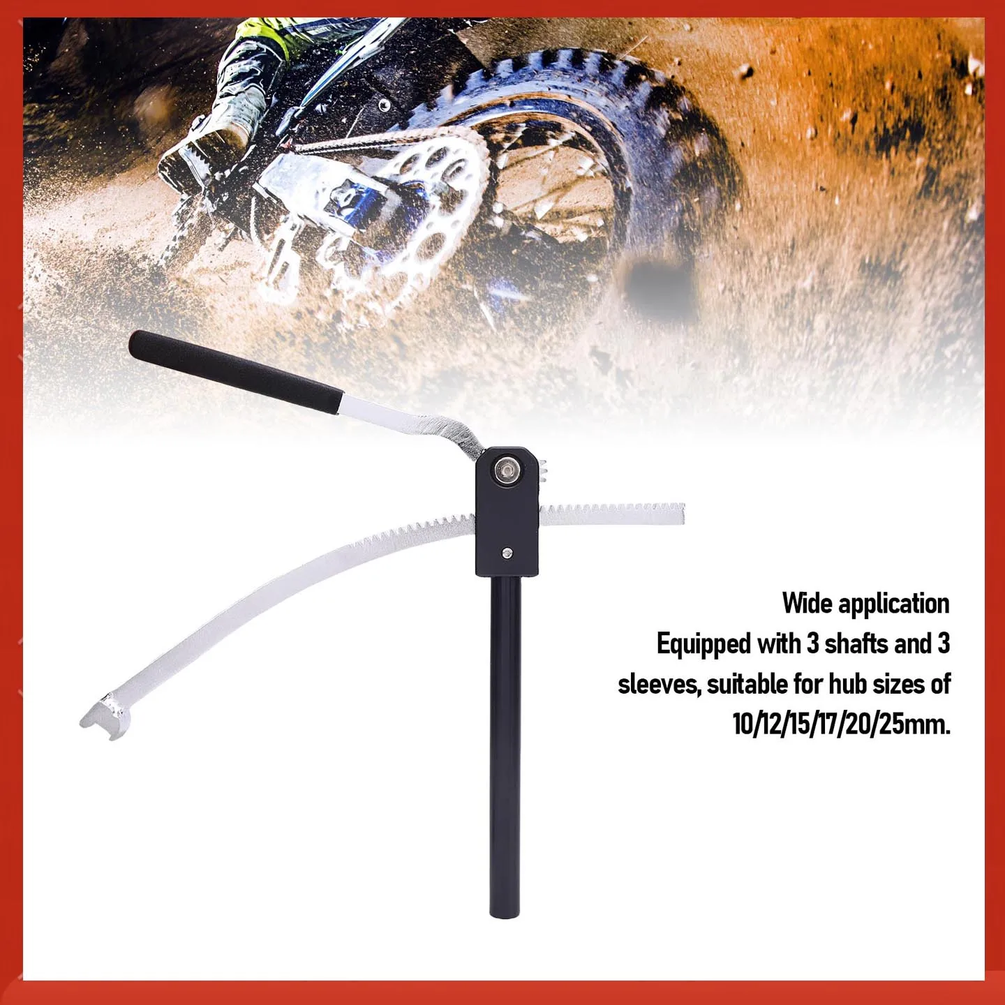 

Dirt Bike Tire Changing Tool Kit Dirt Bike Tire Mounting Tool Sturdy Steel Detachable Push Rod Efficient for Motorcross Enduro