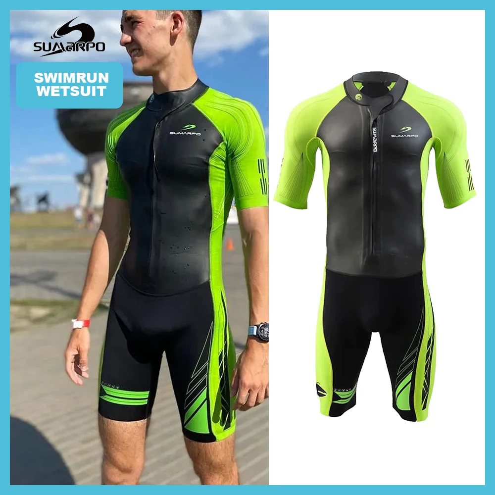 SUMARPO Swimrun trajes de neopreno para hombre, Yamamoto, secado rápido, natación en agua abierta