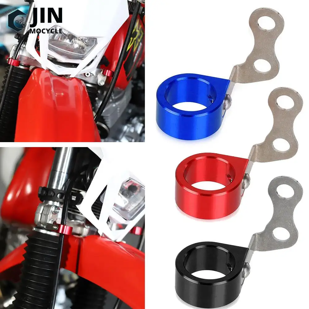 CNC Brake Hose Line Guide Cover Triple Clamp Wire Clip FOR HONDA XR250R XR400R CRM250AR XR600R Front Brake Hose Bottom Guide