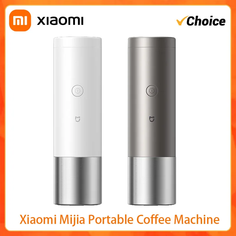 New Xiaomi Mijia Portable Coffee Machine Dual-Use for Capsules & Ground Coffee (Office/Home Use) Outdoor Coffee Machine