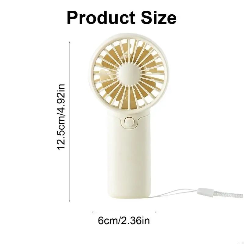 G6DD Mini Fan Fan Handheld Small Handheld Fan Travel 1.5V AAA Battery Operado
