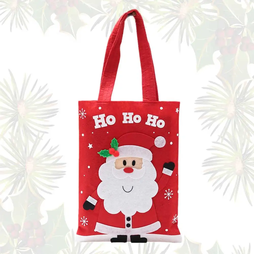 

Christmas Decorations Candy Bags Cartoon Tote Eco-friendly Gift Birthday Presents Favors Party Supplies Packaging