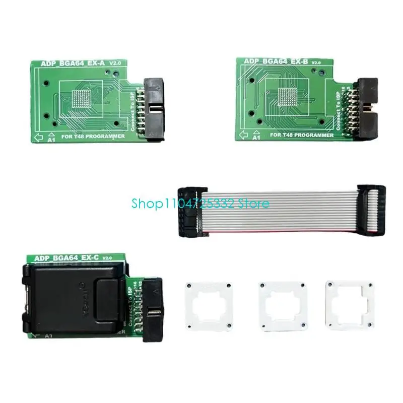 P5EA 3 in 1 BGA64 IC Test Adapter for T48 Efficient Chip Programming, Features