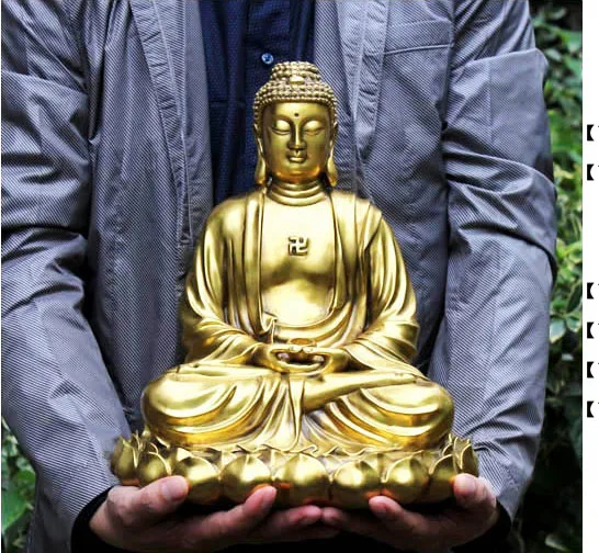 Special offer--TOP collection Home Decor Religious Shakyamuni figure of Buddha Buddhism Brass Decoration