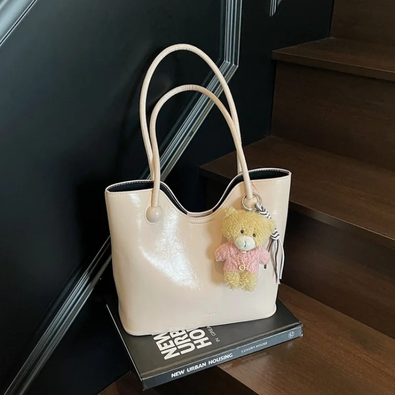 

Роскошная женская простая винтажная кожаная сумка на плечо, модная пригородная элегантная женская повседневная модная сумка через плечо