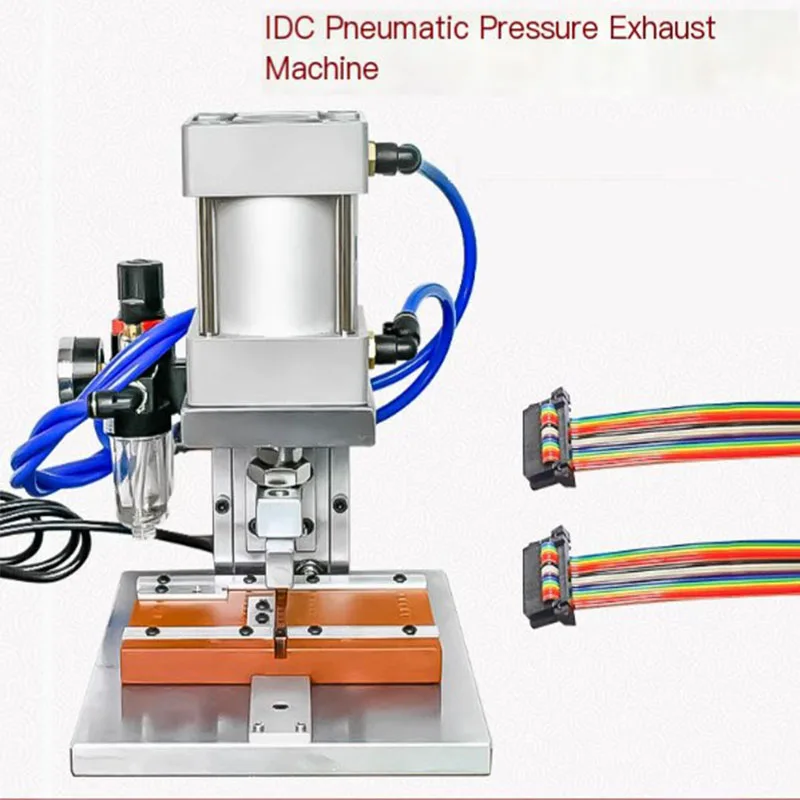 

220V 40P IDC пневматическая машина для обжима компьютерного кабеля под давлением, машина для обжима серого и белого кабеля FC