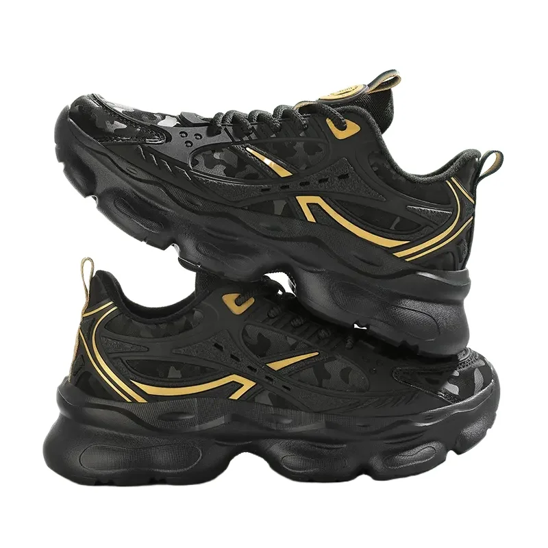 أحذية رياضية رجالية جديدة للخريف قابلة للتنفس أحذية رياضية عصرية بنعل سميك ومضادة للانزلاق لزيادة الارتفاع أحذية رياضية للجري غير رسمية